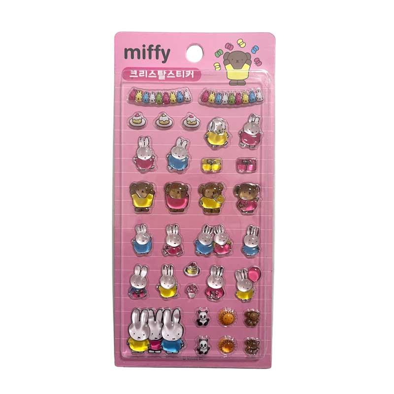 ミッフィー 3D クリスタルステッカー miffy シール 可愛い アイテム