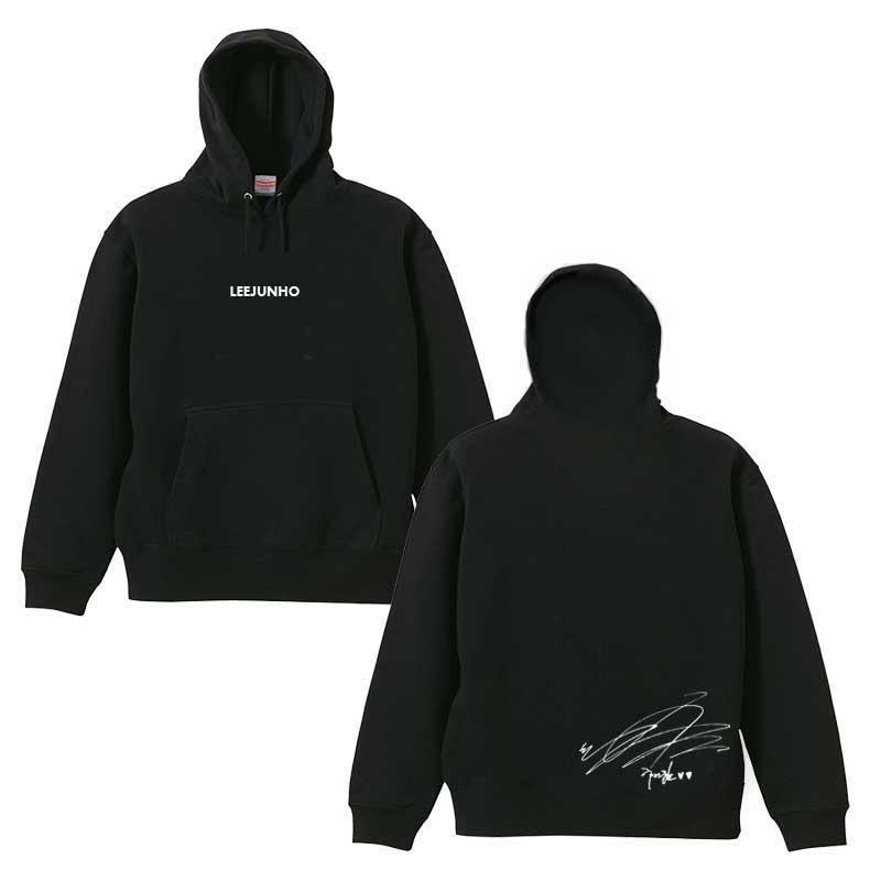 2PM ジュノ　パーカー イジュノ イ・ジュノ 2PM ブラック スウェット プルオーバー パーカ 裏