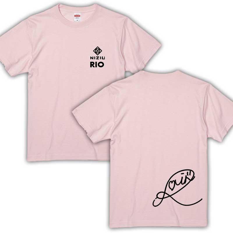 リオ RIO ニジュー ニジユー NiziU 男女兼用Tシャツ ベビーピンク T