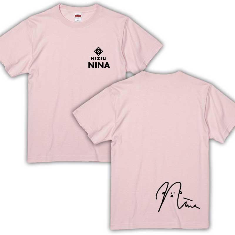 二ナ NINA ニジュー ニジユー NiziU 男女兼用Tシャツ ベビーピンク T