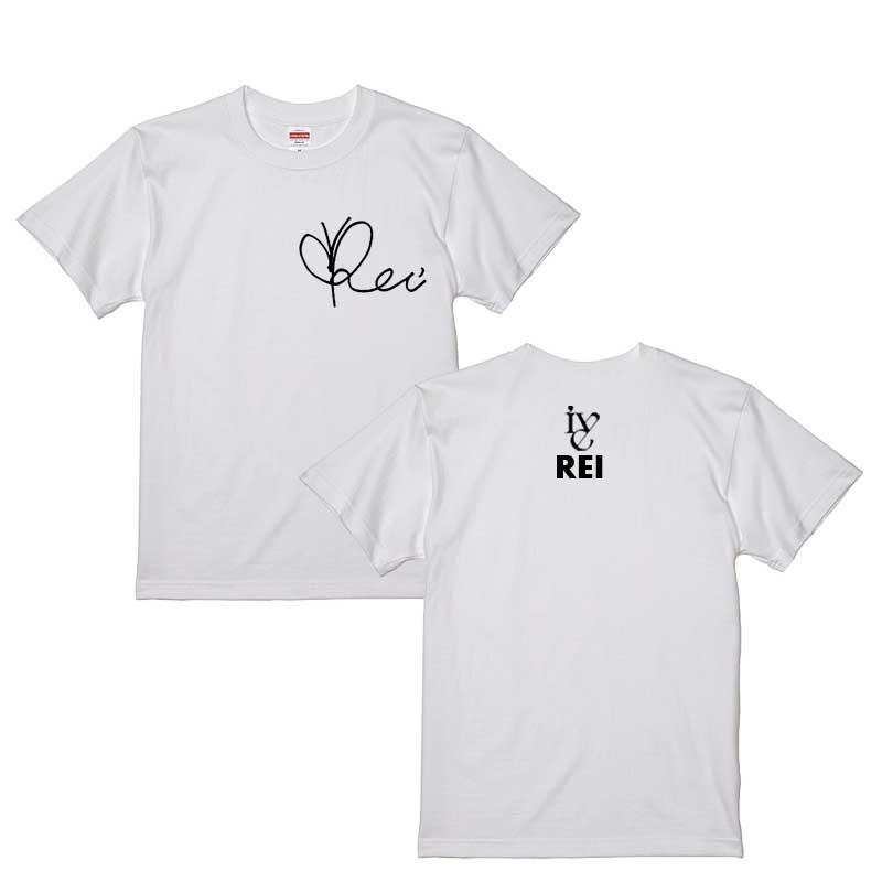 iLiFE! あいす　サイン入りTシャツ リズ LIZ アイブ IVE ロゴ サイン入りTシャツ ブラック 黒T