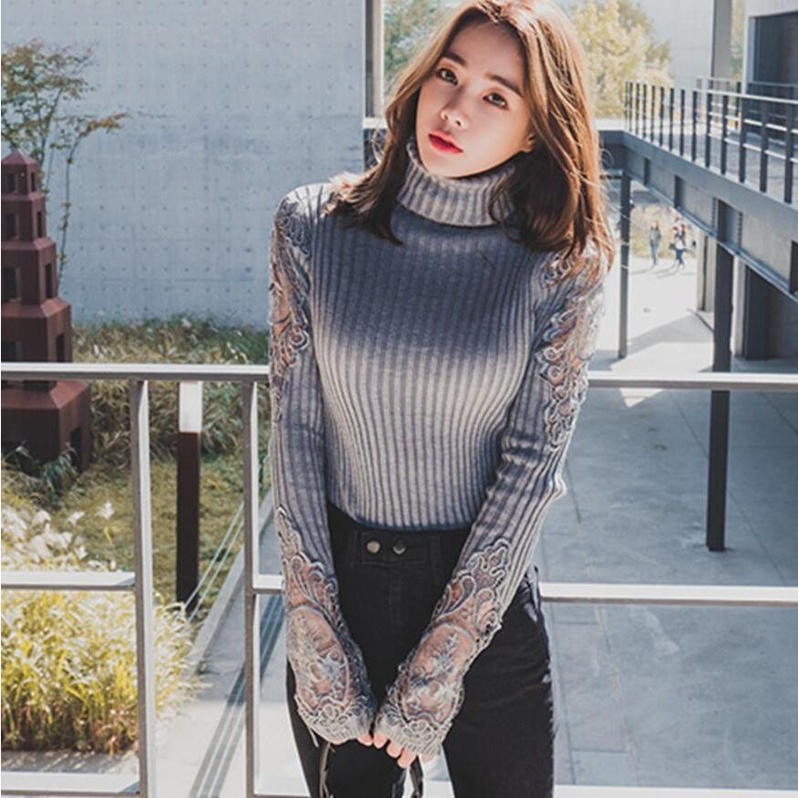 即納 ニット セーター トップス 肩 シースルーレースが可愛い ハイネック インスタ映え 大人 韓国 ファッション 上品 大人女子ファッション ベージュ Cnalb4902 Bouquet 通販 Yahoo ショッピング