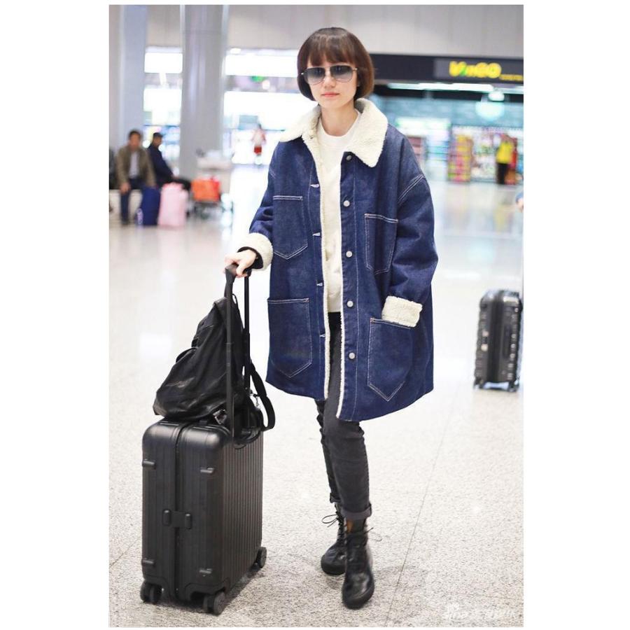 ミディ丈デニムボアジャケット レディース ボアデニムジャケット 裏ボア ボア 韓国ファッション 防寒 カジュアル Cnalba0035 Bouquet 通販 Yahoo ショッピング