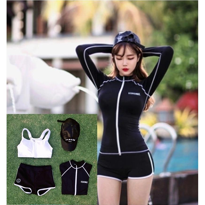 レディース フィットネス水着 長袖 プール 海 フィットネス 日焼け対策 19夏新着 セット Hi0377 Bouquet 通販 Yahoo ショッピング