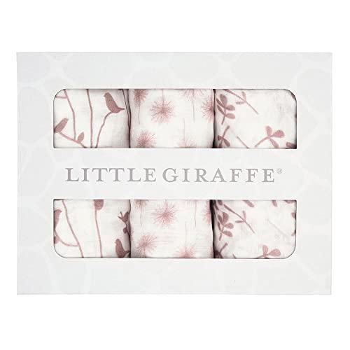 Little Giraffe リトルジラフ Muslin Swaddle Blankets 3Pack モスリンスワドル 3枚セット ネイ