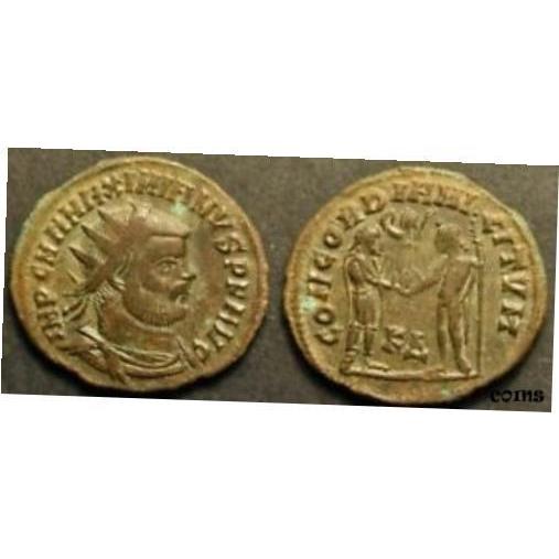 【500円引きクーポン】 【品質保証書付】 アンティークコイン NGC PCGS Maximianus AE Antoninianus / CONCORDIA MILITVM 記念メダル
