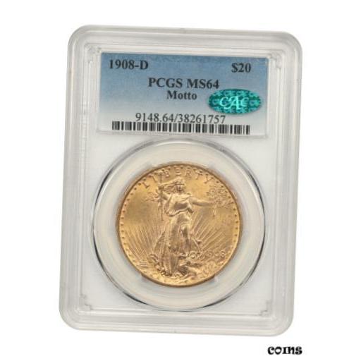 割引価格 Motto Ms64 Pcgs Cac 1908 D Pcgs Ngc アンティークコイン 品質保証書付 Scarce Date 記念メダル Backstagedancecenter Com