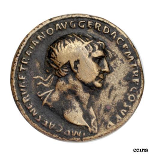 人気大割引 【品質保証書付】 アンティークコイン NGC PCGS Trajan (98 - 117 AD) Bronze Dupondius Trajan on 記念メダル