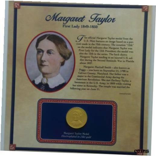 【品質保証書付】 アンティークコイン NGC PCGS Margaret Taylor First Spouse gold plated US min