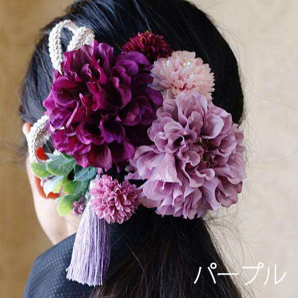 髪飾り(造花) 「 和風ヘアーオーナメント ダリア2輪」 成人式 髪飾り(造花) 「 和風ヘアーオーナメント ダリア2輪」 成人式