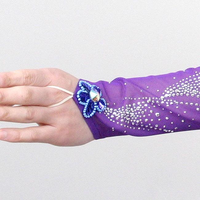 ロングドレス カラオケドレス ダンス衣装 舞台衣装 紫色 パープル