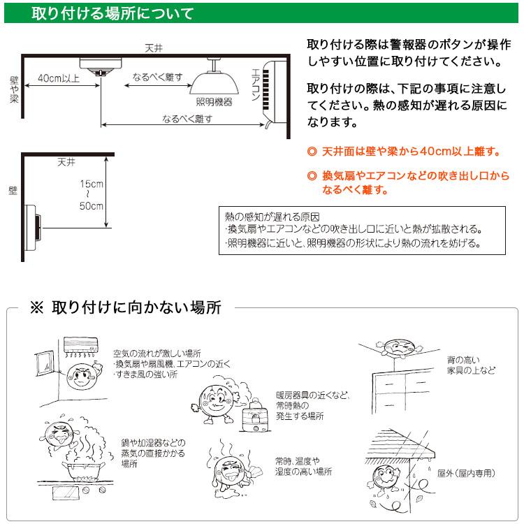 ニッタン 熱感知器 ねつタンちゃん CRH-1B 定温式 住宅用火災警報器