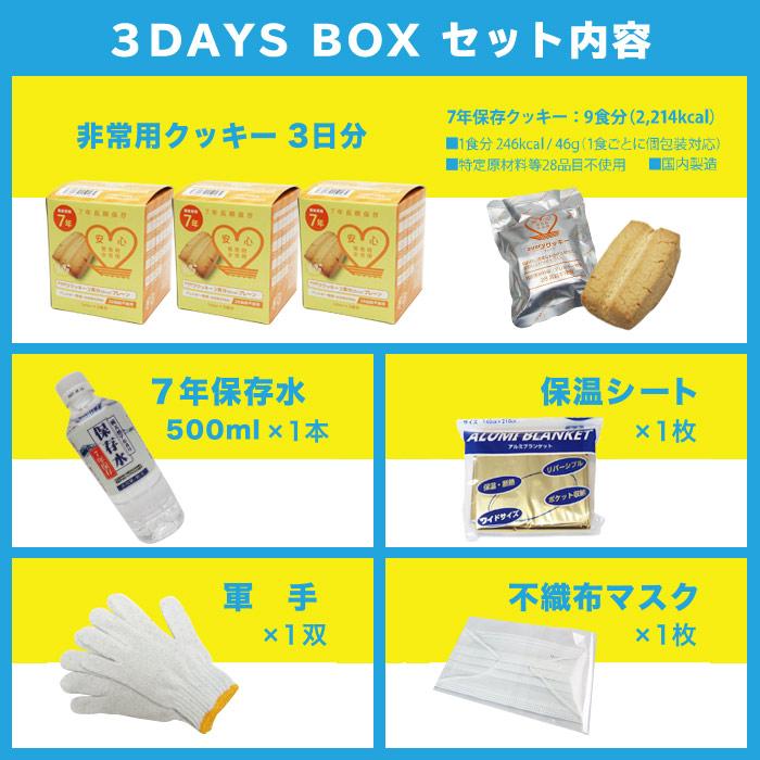 非常食 7年保存 非常食セット 1人3日分 あんしん優々3DaysBox 賞味期限