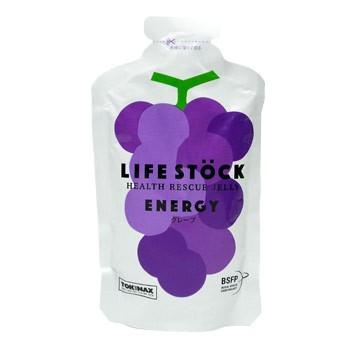 非常食 災害食 ゼリー LIFE STOCK エナジータイプ 100g グレープ味 ペアー洋梨味 ライフストック 備蓄ゼリー [M便 1/9]｜bousai｜02