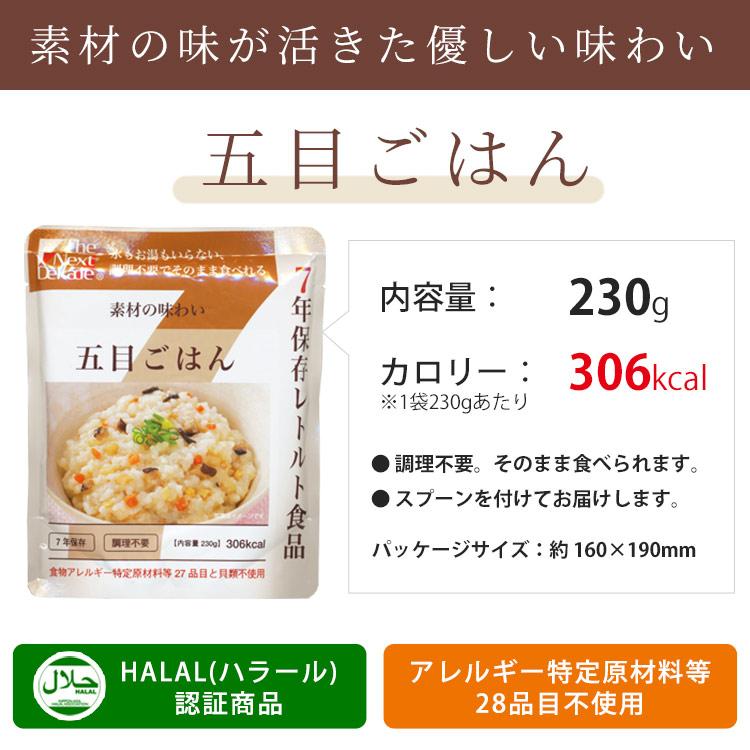 非常食 保存食 7年保存レトルト食品 五目ごはん スプーン付 The Next