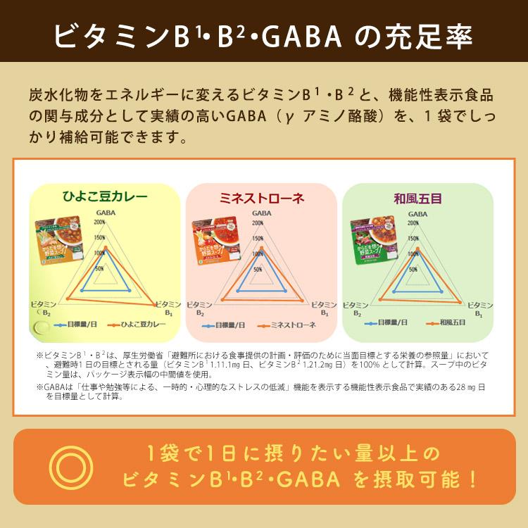 アルファー食品 からだを想う野菜スープ 190g ひよこ豆カレー ミネストローネ 和風五目 常温保存 長期保存 5年保存 [M便 1/2]｜bousai｜07