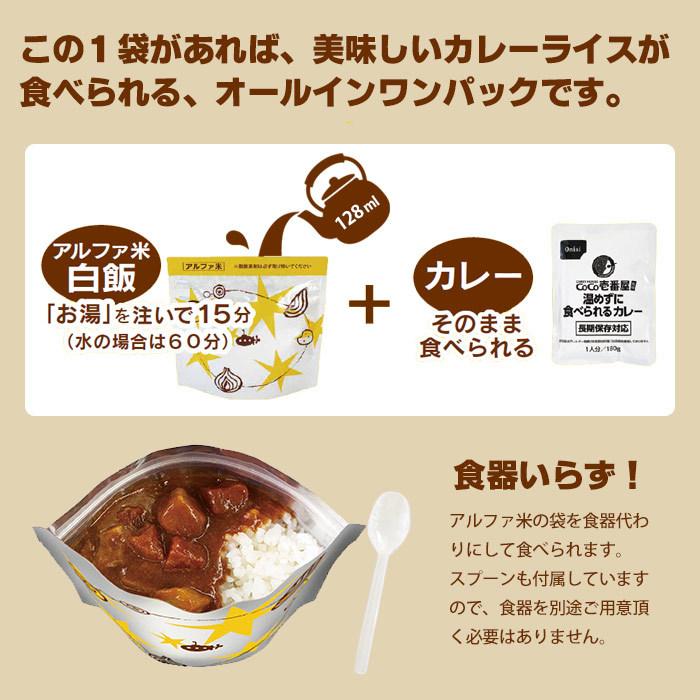 尾西食品 非常食セット CoCo壱番屋監修 尾西のカレーライスセット 5年