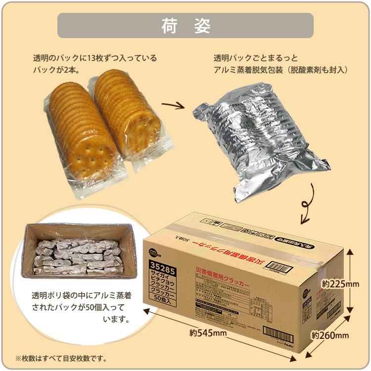 ブルボン 災害備蓄用 クラッカー 50袋セット 5年保存 ケース販売 50食 