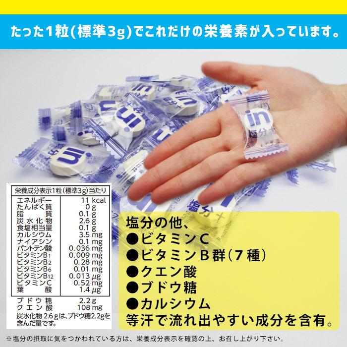 森永製菓 inタブレット 塩分プラス 80g×6袋入り ケース販売 レモン味