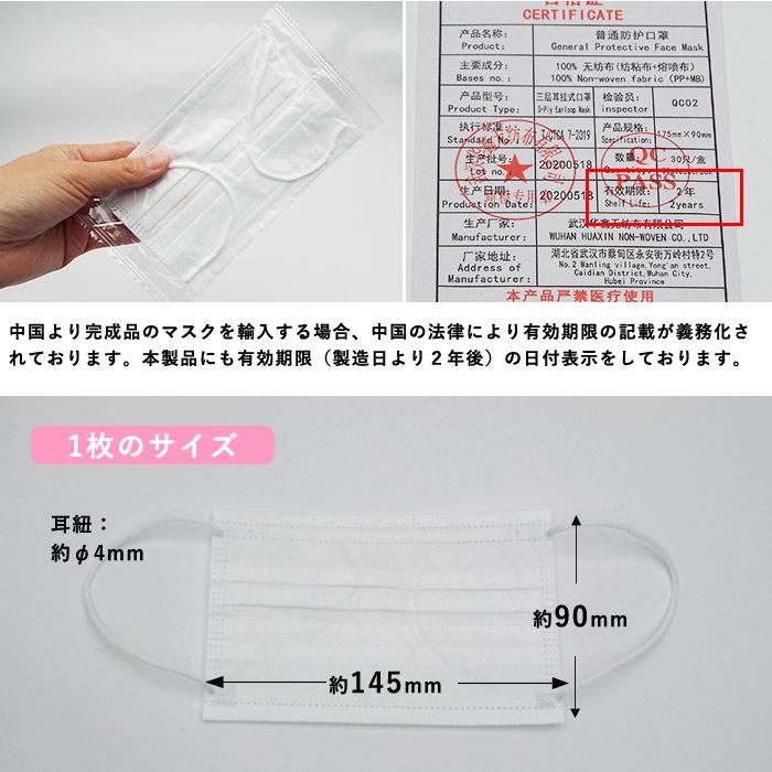 マスク 不織布 立体 4段オメガプリーツ型マスク 50枚 1枚ずつ個