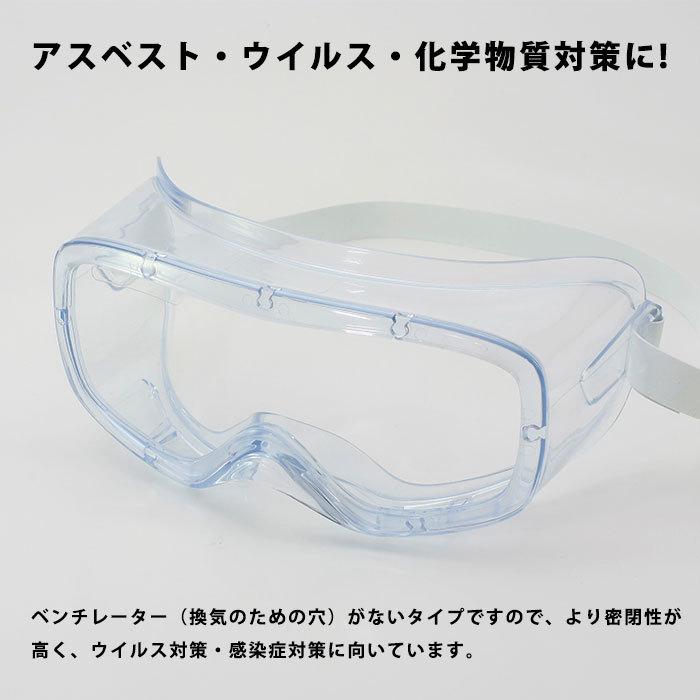 新型インフルエンザゴーグル! 穴無スコープゴーグル GL-85 AF 花粉 メガネ 眼鏡 めがね ウイルス アスベスト 化学物質 防護 必要なもの|bousai|02