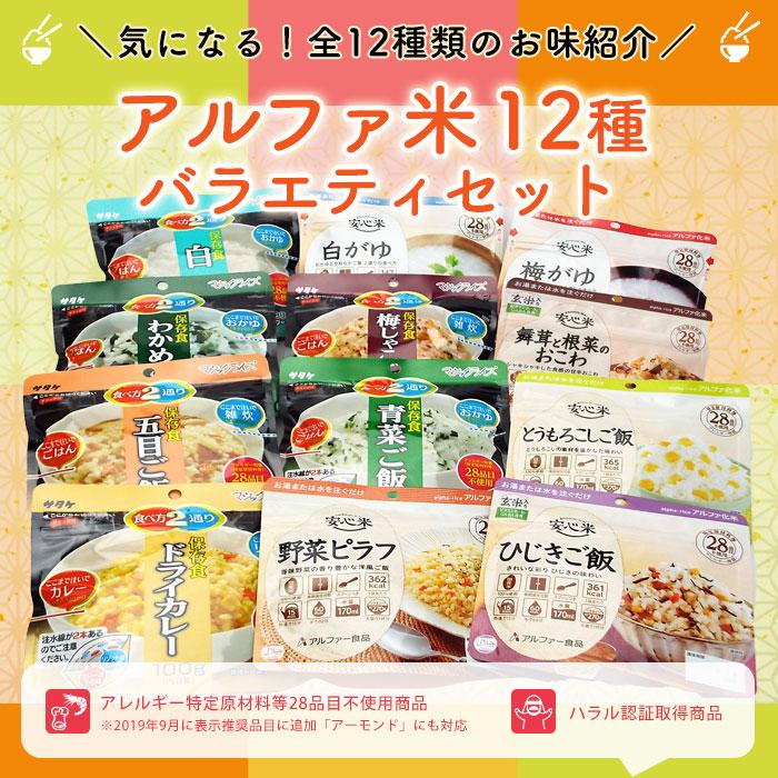 爆買 非常食 5年保存 アルファ米 非常食セット 12種バラエティセット