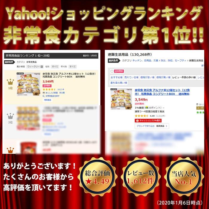 非常食セット アルファ米 12種類 尾西食品 コンプリートBOX 防災食 12食 防災グッズ おいしい 保存食 賞味期限2030年11月 | 尾西食品 | 03