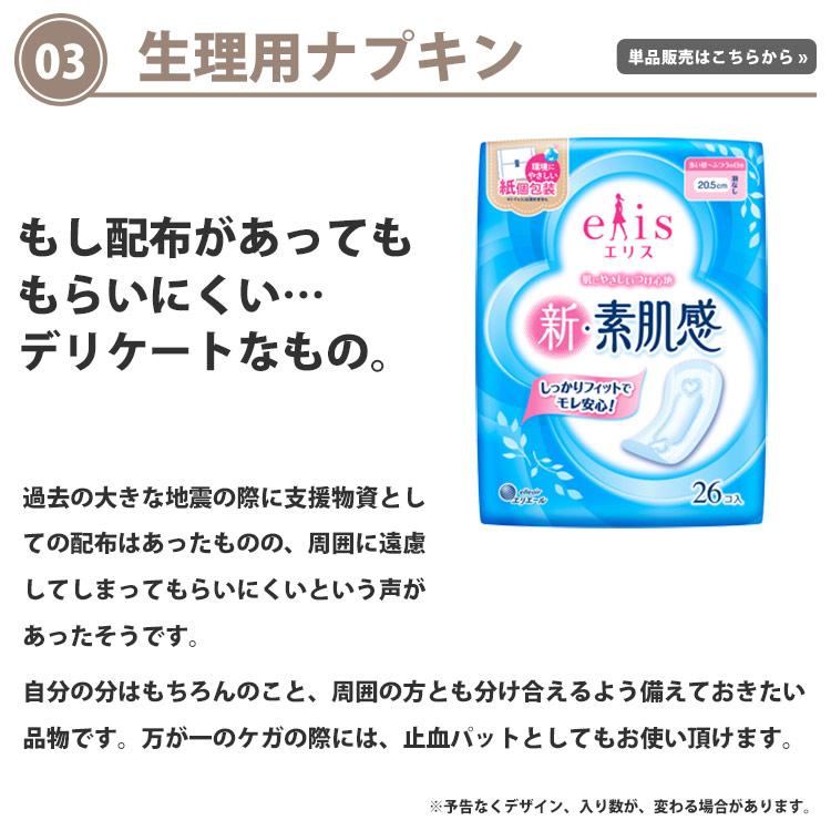 防災セット 1人用 女性用 非常用持ち出しセット 24種34品 女性防災士 