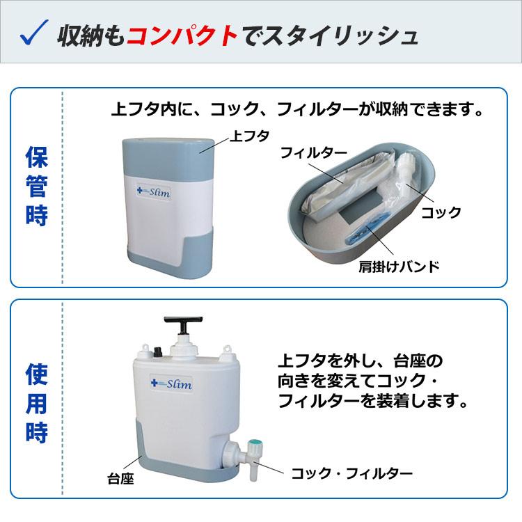 非常用浄水器 ミヤサカ工業 コッくん飲めるゾウ スリム MJSL-01 防災