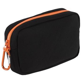 ポーチ 小物入れ カラビナ ファスナー付き トラベル 防災グッズ [M便 1