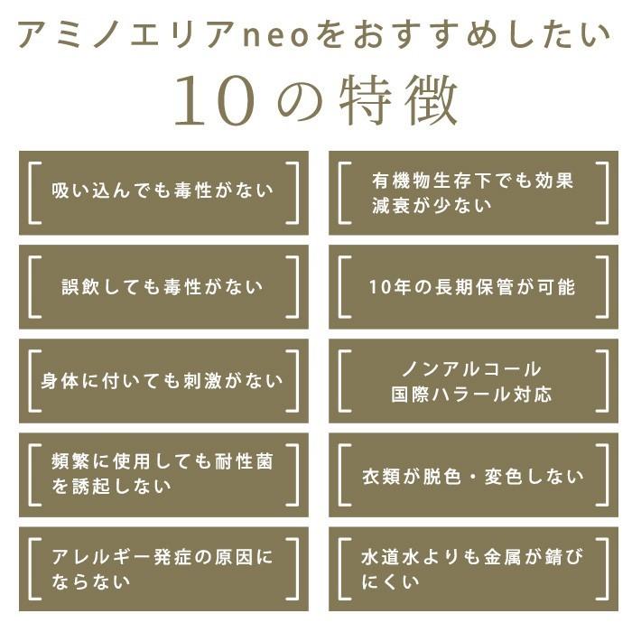 アミノエリア-neo 詰替用18Lソフトタンク 抗ウイルス・抗菌剤 アルコールフリー 10年保存 AMA-N-18R COVID-19の画像