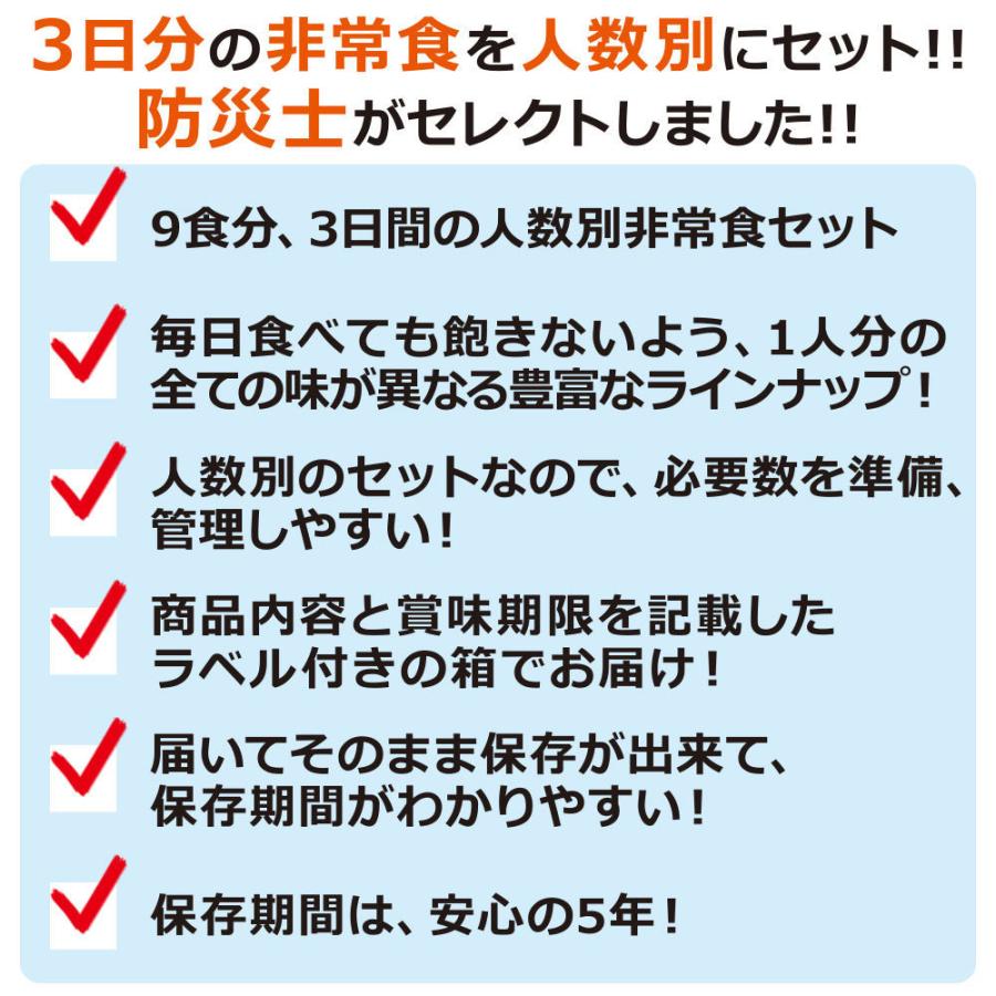 非常食 保存食 セット 4人用／非常食 3日分（36食）5年保存 家族4人 備蓄 食料｜bousaikeikaku｜03