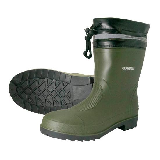 PVC鉄芯鉄板入 安全ショートブーツ 9203 長靴 水場 大雨 作業 軽量