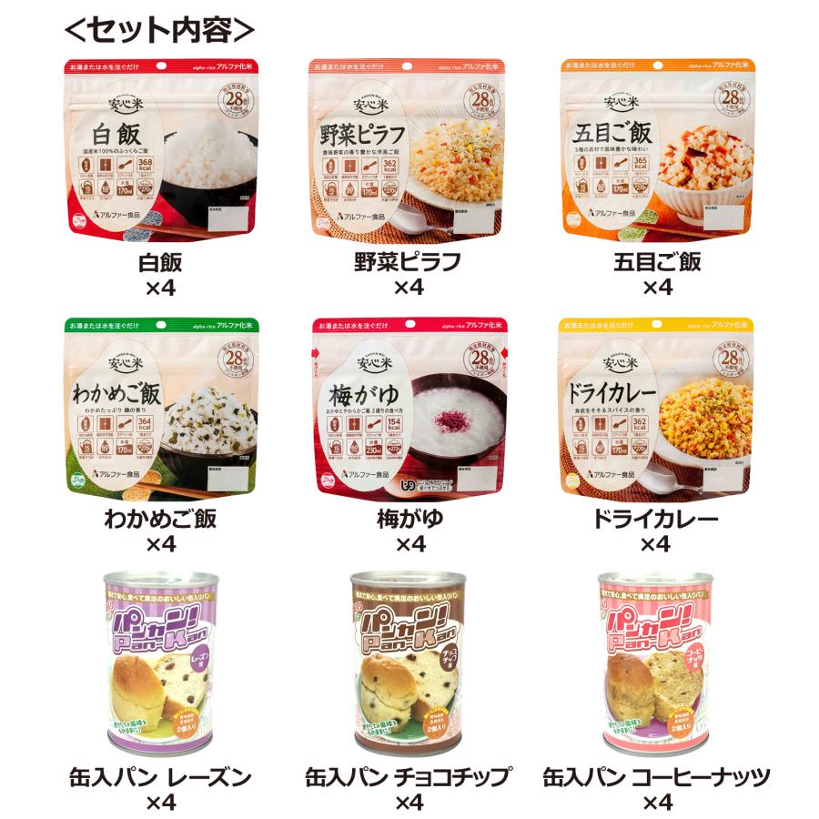 4人分 3日 非常食セット S 5年 計36食（5年保存 防災セット 防災用品