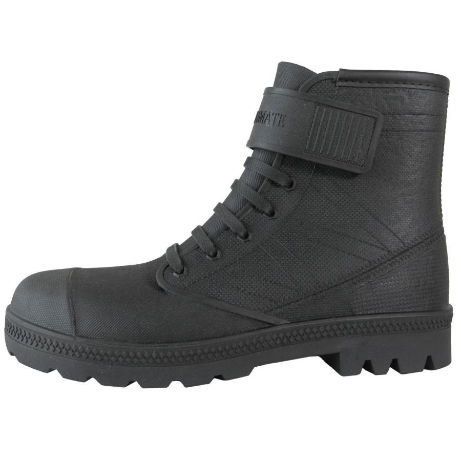 shochanHEADLYT110ブーツ 26-26.5cmブラックグレー SEBSベルト付 ショートブーツ 先芯入 6450 長靴 安全 靴 安全ブーツ 水