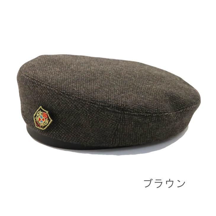 ベレー帽 メンズ 革 ツィード ミリタリー ブラック ブラウン サイズ調整可能 日本製 Mb910063 帽子のアトリエ 通販 Yahoo ショッピング