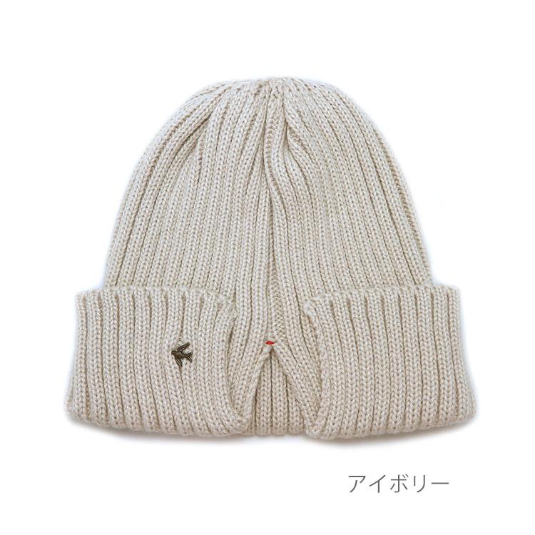 後ろスリット ニットキャップ リブ ニット帽 ウール アクリル 後ろスリット ニットキャップ リブ ニット帽 ウール アクリル