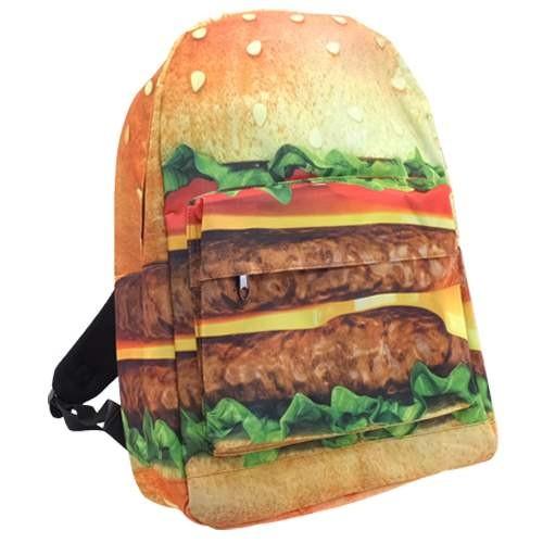 フォトプリントデイパック/ハンバーガー/メンズ＆レディース