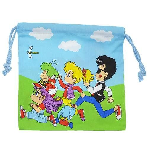 Dr.スランプ アラレちゃん：きんちゃくポーチ/全員集合/雑貨 巾着袋