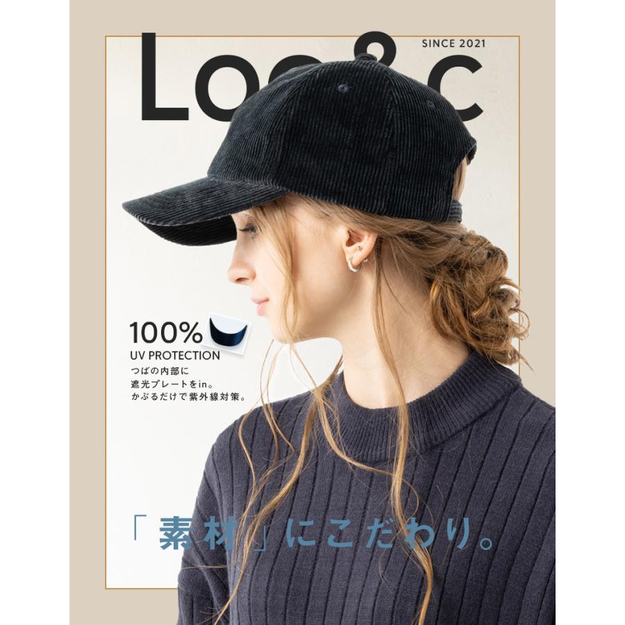 Loo＆c 半額 帽子 レディース 大きいサイズ キャップ CAP 完全遮光 UV