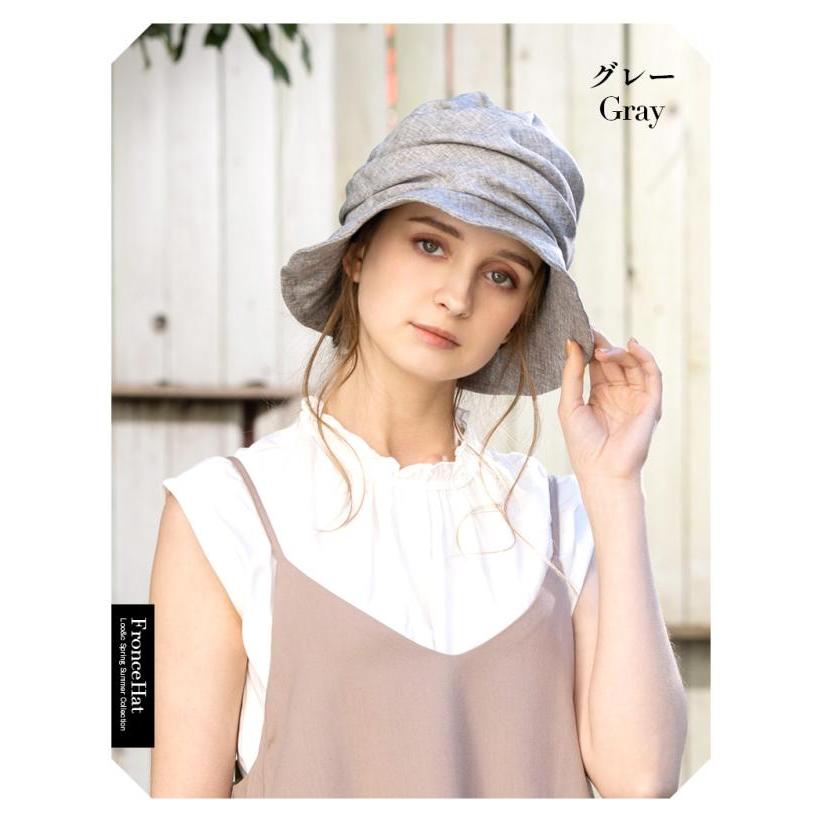 Loo＆c 春 夏 春夏 母の日 おすすめ UV 帽子 自転車でもあご紐で飛ば