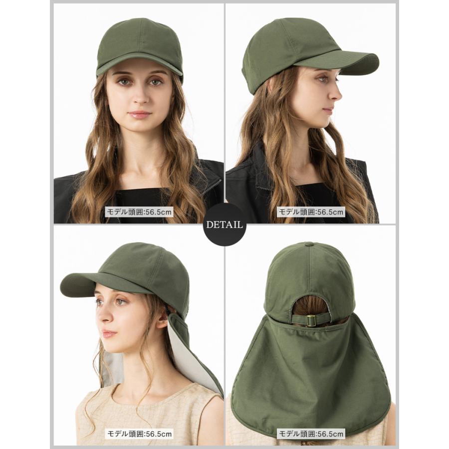 Loo＆c 帽子 レディース 大きいサイズ 完全遮光 遮光100% UV