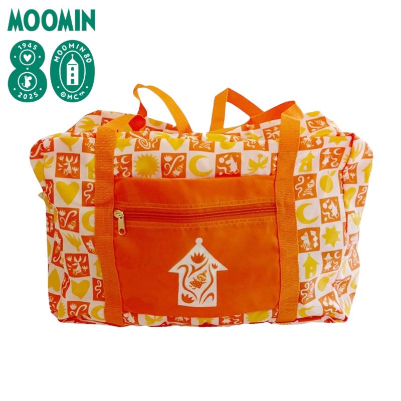 ムーミン80周年 MOOMIN ムーミン 折りたたみボストンバッグ 旅行