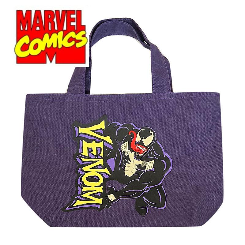 MARVEL マーベル ヴェノム ロゴ 底マチ/チャック付き 保冷保温バッグ