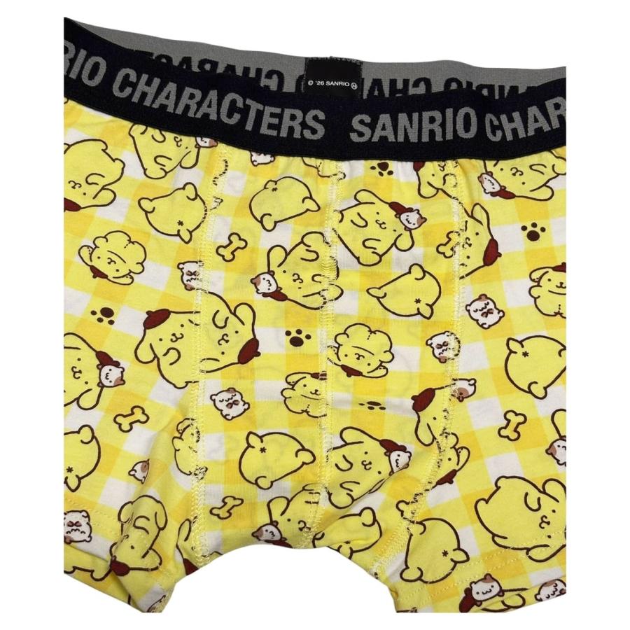 パンツ3枚購入でメール便送料無料】サンリオ ポムポムプリン チェック