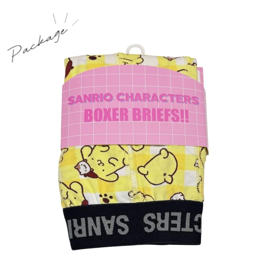 パンツ3枚購入でメール便送料無料】サンリオ ポムポムプリン チェック