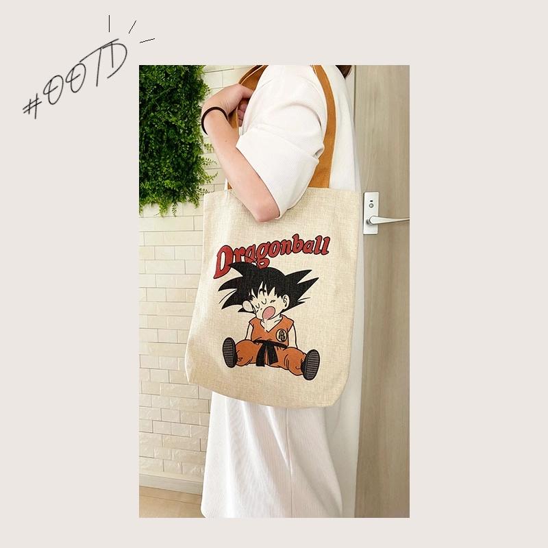 【新品】ダイマツリ DRAGON BALL トートBAG バッグ トート ドラゴンボール DRAGONBALL 昼寝 タテ型トート トートバッグ 縦 TE1296
