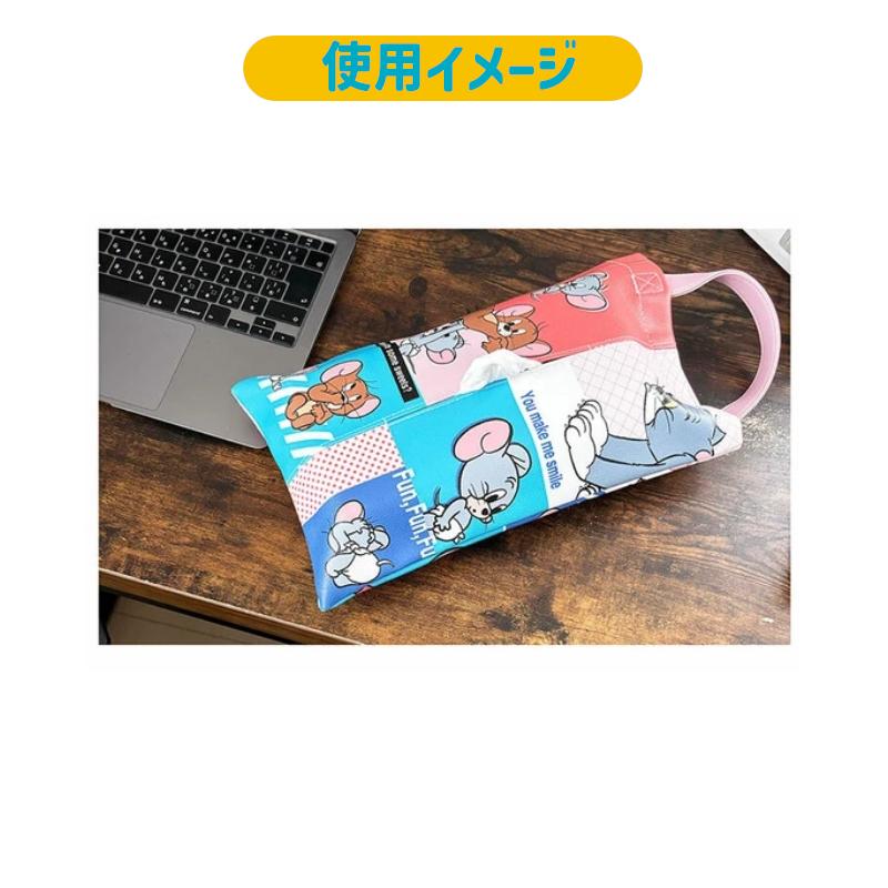 合皮ティッシュボックスケース トムとジェリー WB2580 コミック