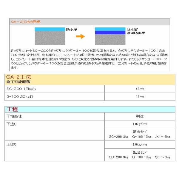 ビッグサン ビッグサンコート SC-200 大日化成 18kg缶 エチレン酢酸ビニル系樹脂 BIG SUN｜bousui-must｜06