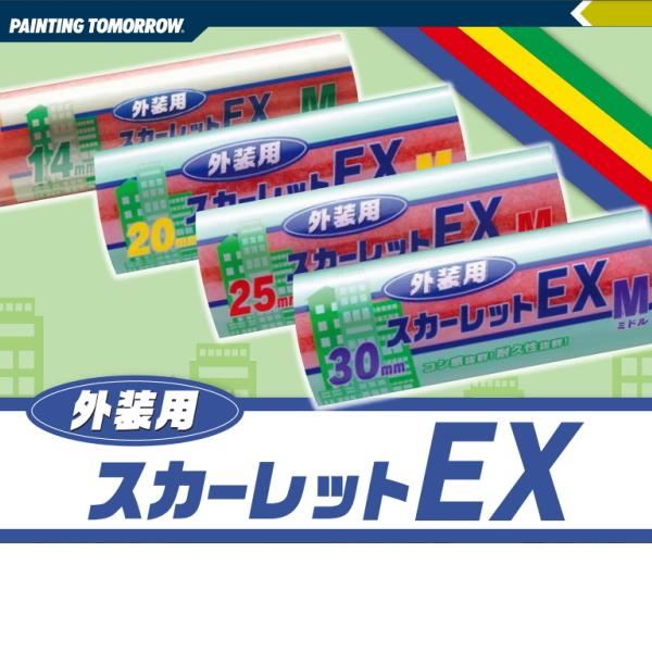 スカーレットEXローラー スモール 4インチ 50本 大塚刷毛 14ミリ